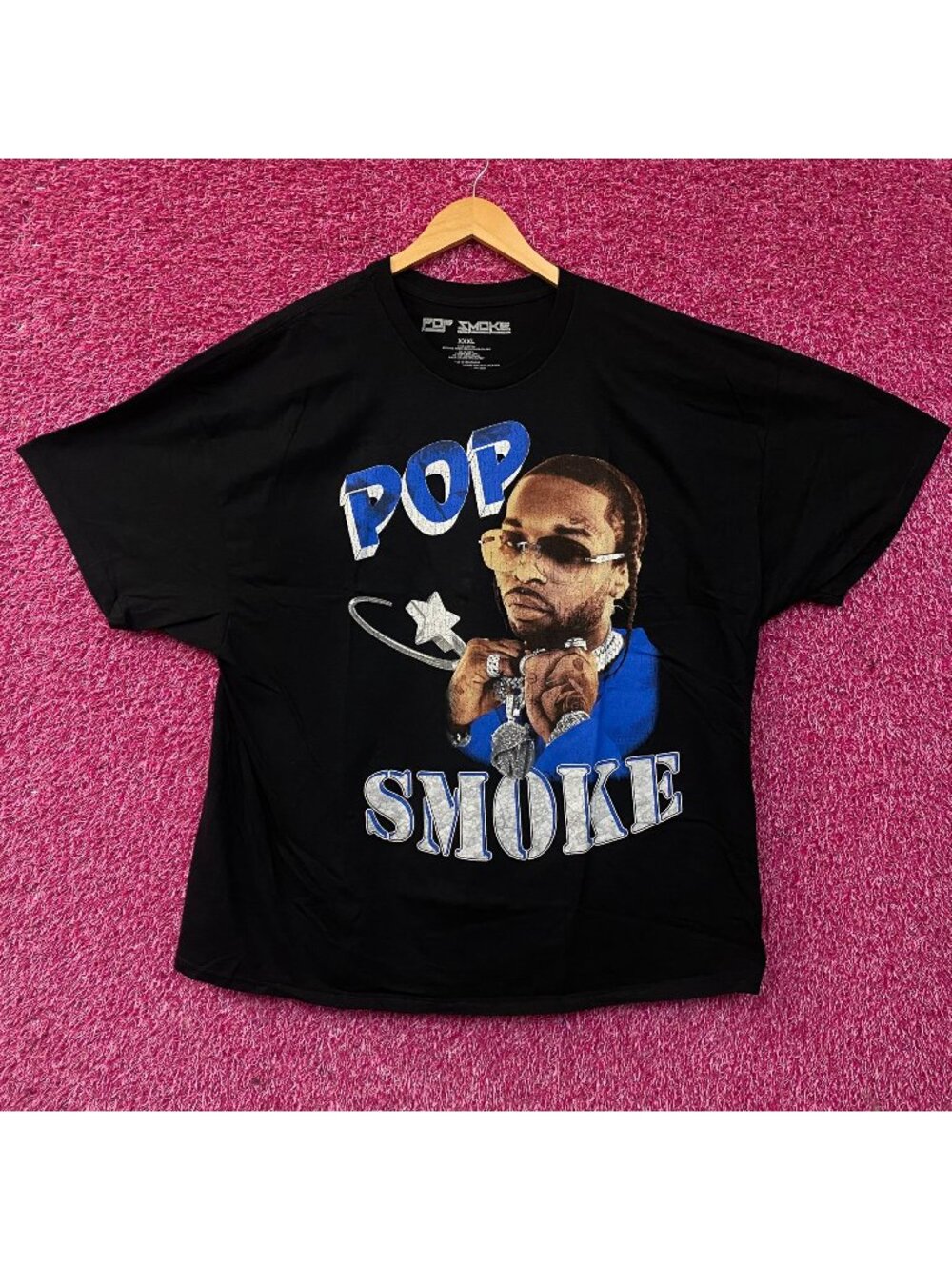Pop Smoke Shoot for the Stars Aim for the Moon Graphic T-Shirt 3XL
